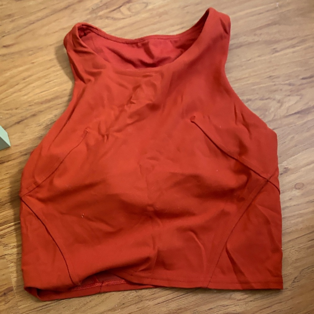Women's Red Sleeveless Top
